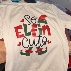3 for $20! Size 4t Kid Christmas Holiday elf Shirt - so elfin cute. Offers open